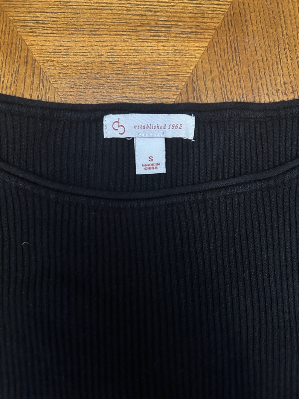 DC Black Ribbed Crewneck Tank Top